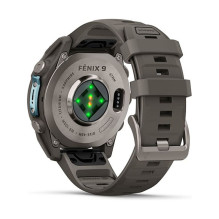 Garmin fenix 9 47mm Kieselgrau / Titan Silikon Armband Garmin fenix 9 47mm Kieselgrau / Titan Silikon Armband