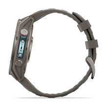 Garmin fenix 9 47mm Kieselgrau / Titan Silikon Armband Garmin fenix 9 47mm Kieselgrau / Titan Silikon Armband