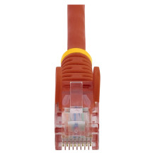 0.5m Red Cat5e jungiamasis kabelis su neslystančiomis RJ45 jungtimis – trumpas Ethernet kabelis – 0,5 m Cat 5e UTP kabel