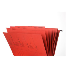 PAGNA Personalakte 5 Fächer rot 10 Stk