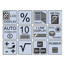 Olympia Skaičiuoklė LCD-1110 juoda