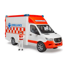 BRUDER MB Sprinter Ambulanz mit Fahrer (rot / wei) BRUDER MB Sprinter Ambulanz mit Fahrer (rot / wei)