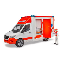 BRUDER MB Sprinter Ambulanz mit Fahrer (rot / wei) BRUDER MB Sprinter Ambulanz mit Fahrer (rot / wei)