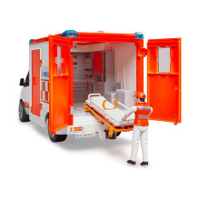 BRUDER MB Sprinter Ambulanz mit Fahrer (rot / wei) BRUDER MB Sprinter Ambulanz mit Fahrer (rot / wei)