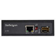 PoE + Industrial Media Converter 60W - Medienkonverter LWL Kupfer - Singlemode- / Multimode Glasfaser auf Kupfer Gigabit