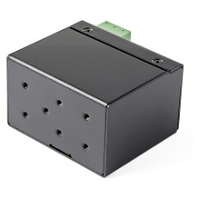 PoE+ Industrial Media Converter 30W - Medienkonverter LWL - SM / MM Glasfaser auf Kupfer Gigabit Mini IP-30