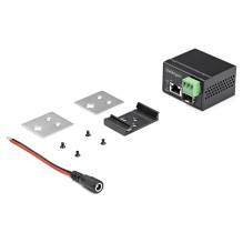 PoE+ Industrial Media Converter 30W - Medienkonverter LWL - SM / MM Glasfaser auf Kupfer Gigabit Mini IP-30