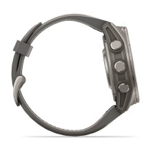 Garmin fenix 9 43mm Kieselgrau / Titan Silikon Armband Garmin fenix 9 43mm Kieselgrau / Titan Silikon Armband