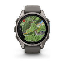 Garmin fenix 9 43mm Kieselgrau / Titan Silikon Armband Garmin fenix 9 43mm Kieselgrau / Titan Silikon Armband