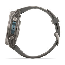 Garmin fenix 9 43mm Kieselgrau / Titan Silikon Armband Garmin fenix 9 43mm Kieselgrau / Titan Silikon Armband