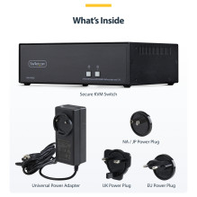 2-Port Dual-Monitor Secure KVM Switch HDMI-DP 4K 60Hz NIAP 4.0 Zertifizierter Desktop KVM Umschalter 2 PCs 2monitore