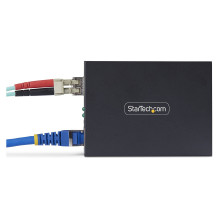 Gigabit Singlemode SM LC Glasfaser-Medienkonverter 10 100 oder 1000Mbps 40 km RJ45 zu LC Vollmetallgehuse TAA