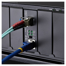 Gigabit Singlemode SM LC Glasfaser-Medienkonverter 10 100 oder 1000Mbps 40 km RJ45 zu LC Vollmetallgehuse TAA