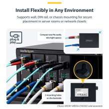 Gigabit Singlemode SM LC Glasfaser-Medienkonverter 10 100 oder 1000Mbps 40 km RJ45 zu LC Vollmetallgehuse TAA