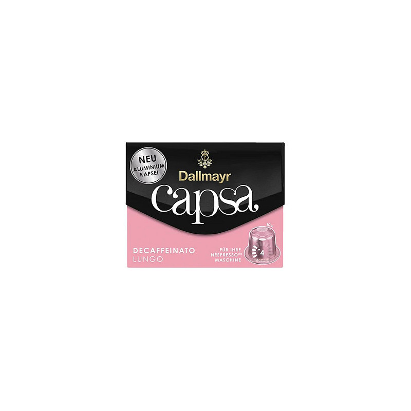 Dallmayr Capsa Lungo Decaffeinato Kaffeekapseln, Arabicabohnen 10 St.