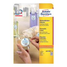 AVERY Zweckform Etiketten L6019REV-25 weiß 10,0 x 10,0 mm