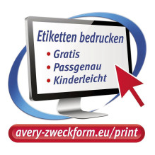 AVERY Zweckform Etiketten L6019REV-25 weiß 10,0 x 10,0 mm