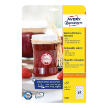 AVERY Zweckform Etiketten 5080 weiß 40,0 x 40,0 mm AVERY Zweckform Etiketten 5080 weiß 40,0 x 40,0 mm