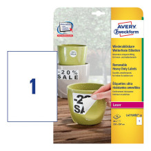 AVERY Zweckform wetterfeste Folienetiketten 210,0 x 297,0 mm