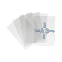A3 transparent document sleeves, pack of 10