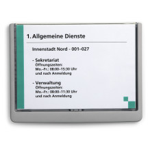 Door sign ClckSignA5 210x148.5 mm, adhesive/screw-on, graphite Door sign ClckSignA5 210x148.5 mm, adhesive/screw-on, graphite