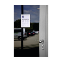 Duraframe A5 self-adhesive information frames, 2 pieces, silver