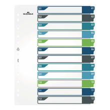 Folder register extra wide 1-12 DIN A4