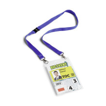 Name badges, dark blue, 10.5 cm x 14.8 cm