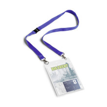 Name badges, dark blue, 10.5 cm x 14.8 cm
