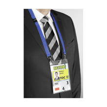 Name badges, dark blue, 10.5 cm x 14.8 cm