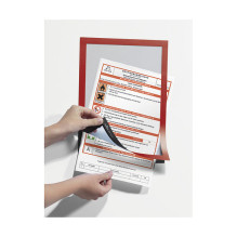 Duraframe A4 self-adhesive information frames, 2 pieces, red Duraframe A4 self-adhesive information frames, 2 pieces, red