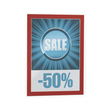 Duraframe A4 self-adhesive information frames, 2 pieces, red Duraframe A4 self-adhesive information frames, 2 pieces, red
