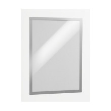 Duraframe A3 self-adhesive information frames, 2 pieces, silver