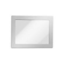 DURAFRAME - Document holder - Surface mount - for A6 - Double-sided - Silver (Pack of 2) DURAFRAME - Document holder - Surface mount - for A6 - Double-sided - Silver (Pack of 2)