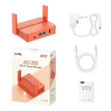 Belaidis Maršrutizatorius - Cudy AC1200 Fast Ethernet Oranžinis Belaidis Maršrutizatorius - Cudy AC1200 Fast Ethernet Oranžinis