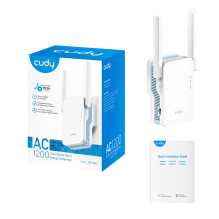 Tinklo Įranga - Cudy RE1200 Wi-Fi Repeater 300Mbps 1 LAN Prievadas 5 dBi Antena Tinklo Įranga - Cudy RE1200 Wi-Fi Repeater 300Mbps 1 LAN Prievadas 5 dBi Antena