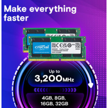 SO DDR4 8GB PC 3200 CL22 Crucial Value 1,2V SO DDR4 8GB PC 3200 CL22 Crucial Value 1,2V
