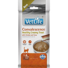 FARMINA Vet Life Cat Convalescence Creamy treat with Chicken &amp; Tuna box - cat treat - 4x15g