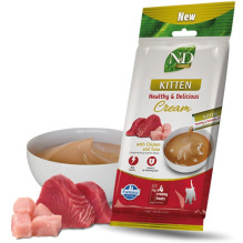 FARMINA N&D Prime Cat Cream with chicken & tuna kitten box - cat treat for kittens - 4x15g FARMINA N&D Prime Cat Cream with chicken & tuna kitten box - cat treat for kittens - 4x15g