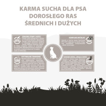 PUPIL Premium vidutinių ir didelių veislių šunims skirtas sausas ėdalas su ėriena ir ryžiais, 12 kg