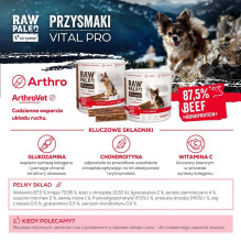 VETEXPERT Raw Paleo Vital Pro Arthro Beef Mini Mono - dog treat - 100g VETEXPERT Raw Paleo Vital Pro Arthro Beef Mini Mono - dog treat - 100g