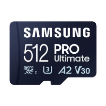 Samsung Pro Ultimate MicroSDXC Card 512 GB Class 10 UHS-I / U3 A2 V30 (MB-MY512SA / WW) Samsung Pro Ultimate MicroSDXC Card 512 GB Class 10 UHS-I / U3 A2 V30 (MB-MY512SA / WW)