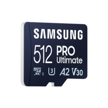 Samsung Pro Ultimate MicroSDXC kortelė 512 GB, 10 klasė, UHS-I / U3 A2 V30 (MB-MY512SA / WW) Samsung Pro Ultimate MicroSDXC kortelė 512 GB, 10 klasė, UHS-I / U3 A2 V30 (MB-MY512SA / WW)
