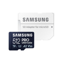 Samsung Pro Ultimate MicroSDXC kortelė 512 GB, 10 klasė, UHS-I / U3 A2 V30 (MB-MY512SA / WW) Samsung Pro Ultimate MicroSDXC kortelė 512 GB, 10 klasė, UHS-I / U3 A2 V30 (MB-MY512SA / WW)