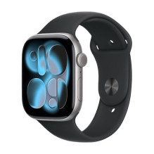 Apple Watch Series 11 (2025) GPS 46mm Space Gray Alu Case, Black Sport Band S / M EU MEV04 Apple Watch Series 11 (2025) GPS 46mm Space Gray Alu Case, Black Sport Band S / M EU MEV04