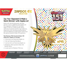 Kolekcinis kortų žaidimas - Pokémon Scarlet & Violet—151 Zapdos ex Box Set Kolekcinis kortų žaidimas - Pokémon Scarlet & Violet—151 Zapdos ex Box Set