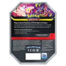 Kolekcinio kortų žaidimo kolekcijos skardinė dėžutė - Pokémon Mega Moonlit Tin - Mega Clefable ex Kolekcinio kortų žaidimo kolekcijos skardinė dėžutė - Pokémon Mega Moonlit Tin - Mega Clefable ex
