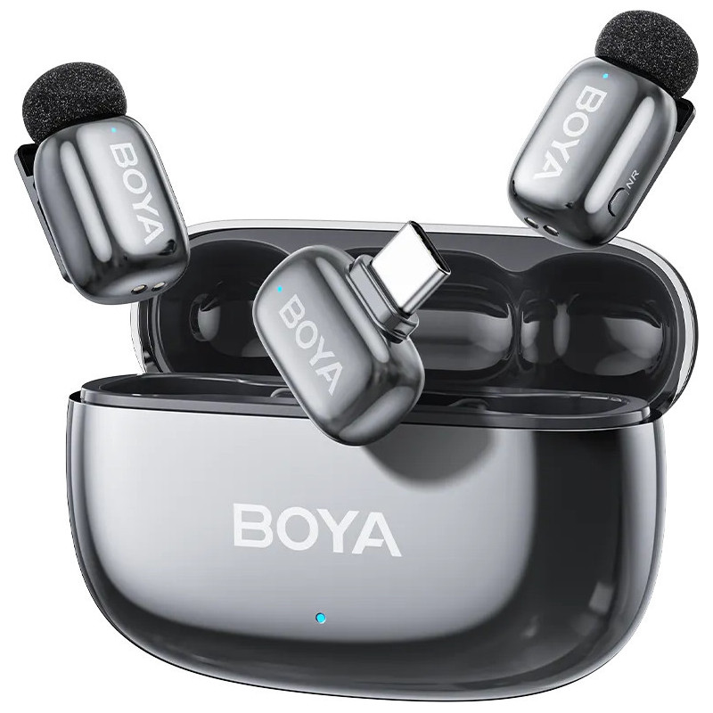 Boya wireless microphone mini 2-02 USB-C lunar silver 6977490711904 (6977490711904)
