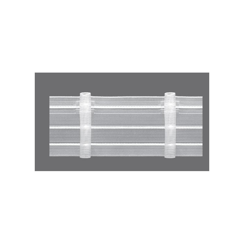 Curtain strip 2.75.170.2, 7.5 mm, white