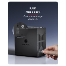 Skirta 5x 2,5 colio / 3,5 colio SATA HDD į USB 3.2 Gen 1, 5 Gbps, RAID 0, 1, 10, 3, 5, viengubas, didelis, klonuotas Skirta 5x 2,5 colio / 3,5 colio SATA HDD į USB 3.2 Gen 1, 5 Gbps, RAID 0, 1, 10, 3, 5, viengubas, didelis, klonuotas
